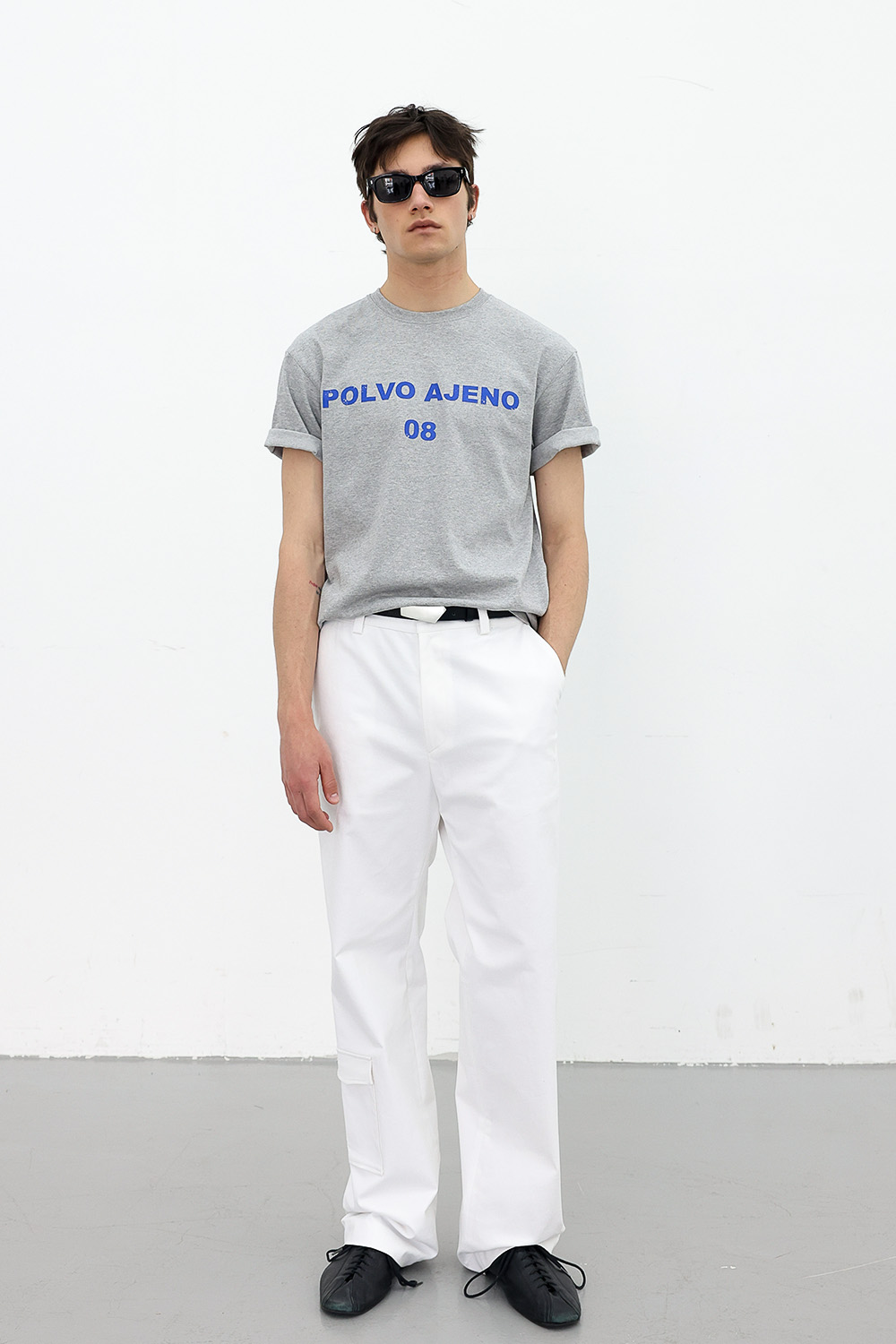 [ANYTIME LOREAK] PRIMROSE HALF TEE - GRAY