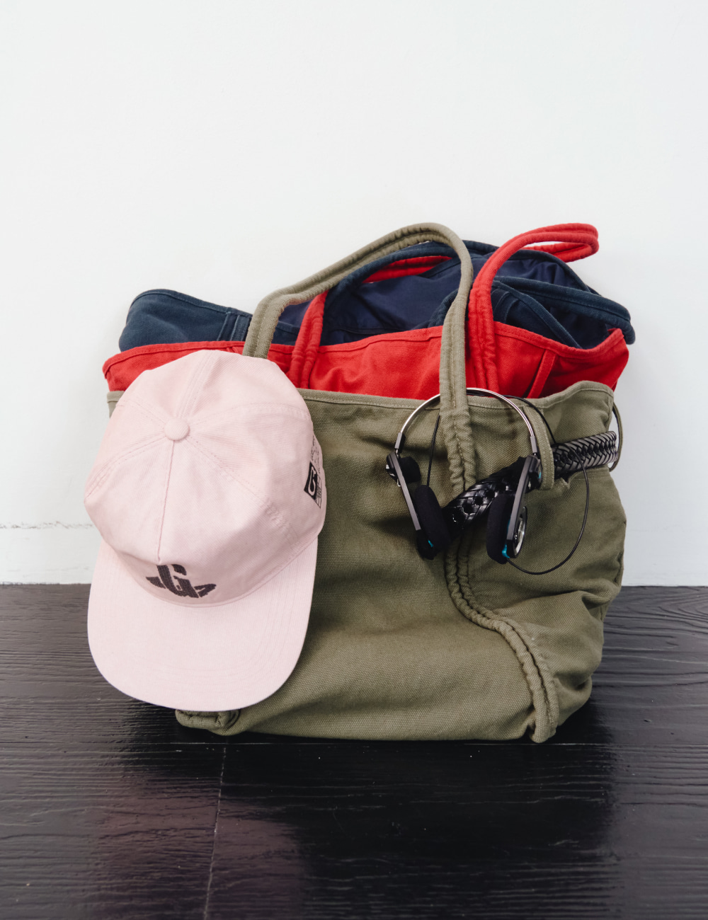 [GEN:RE] Play Homage Washed Ball Cap Light Pink