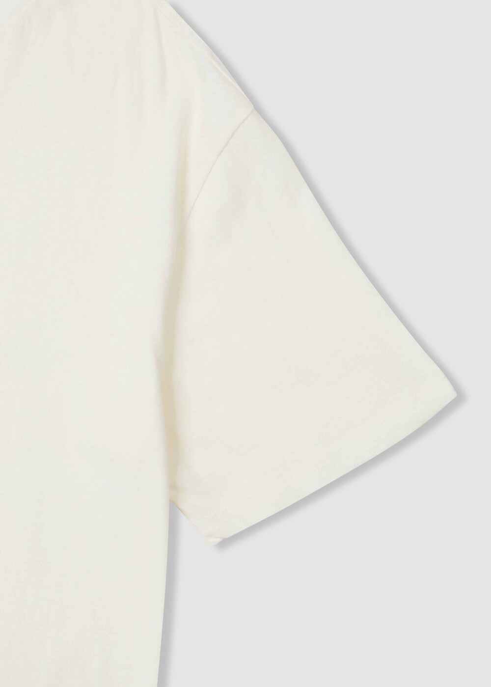 [WINDER] LINEN BLENDED T-SHIRTS - NATURAL WHITE