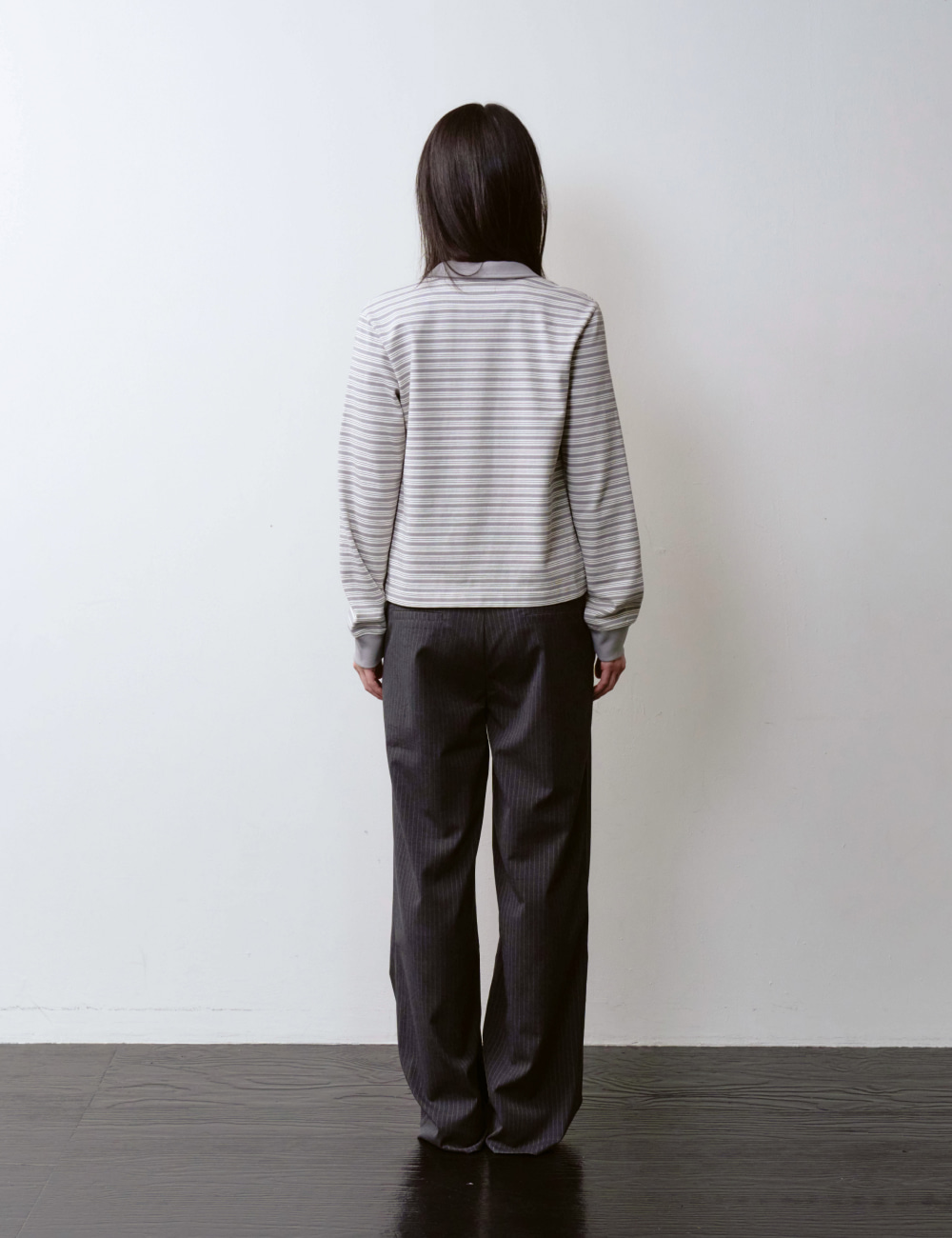 [GEN:RE] Any Way Pique Shirt Gray