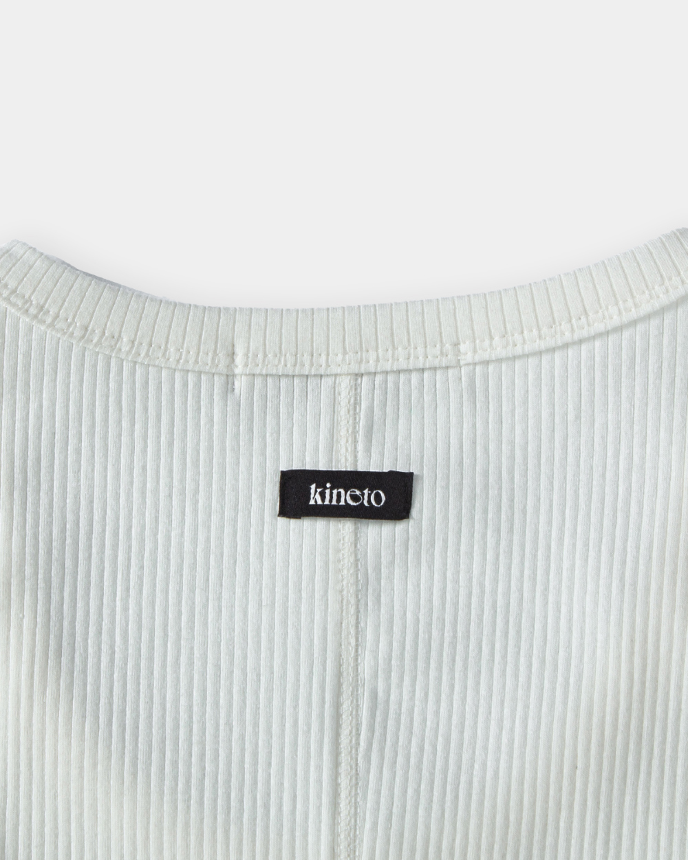 [kineto] Sleek Ribbed Sleeveless Top_White