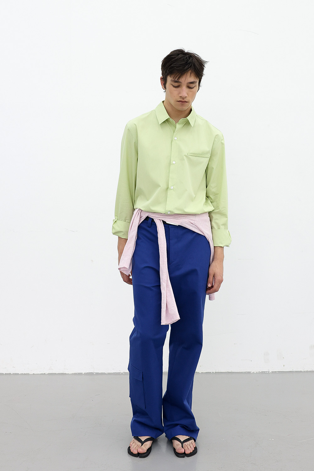 [ANYTIME LOREAK] FREESIA BLOOM SHIRT - LIME
