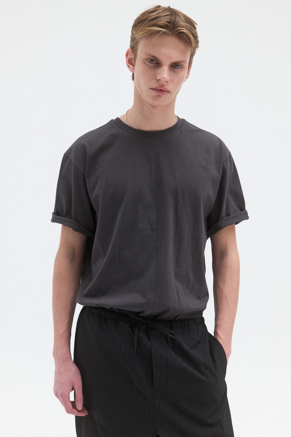 [WINDER] CF COTTON T-SHIRTS - CHARCOAL