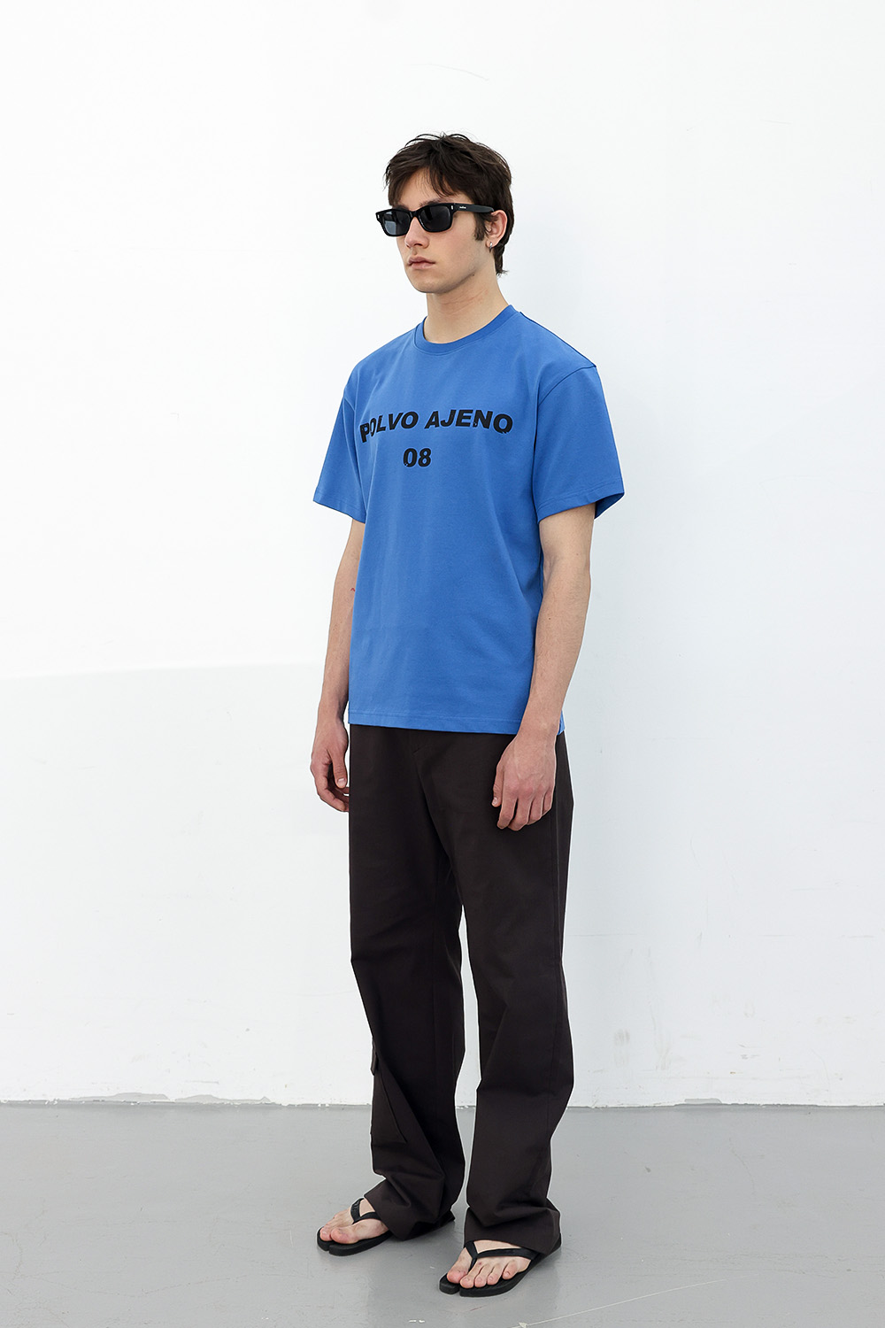 [ANYTIME LOREAK] PRIMROSE HALF TEE - BLUE