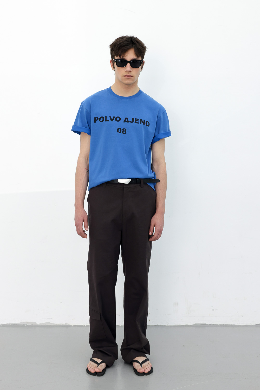 [ANYTIME LOREAK] PRIMROSE HALF TEE - BLUE
