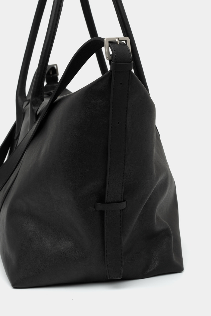 [KANGJUNGSEOK] PERMANENT LEATHER BAG 04 BLACK