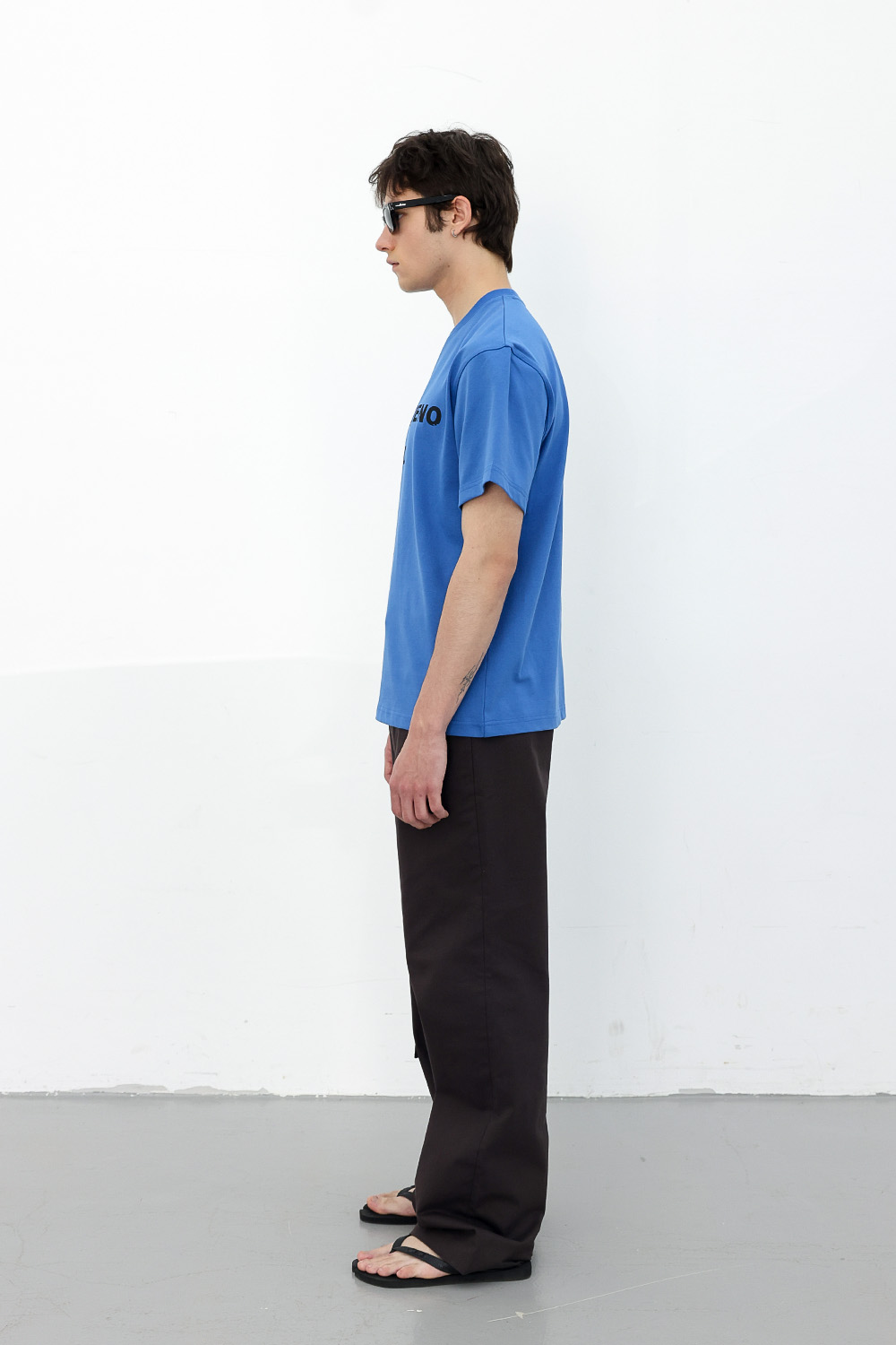 [ANYTIME LOREAK] PRIMROSE HALF TEE - BLUE