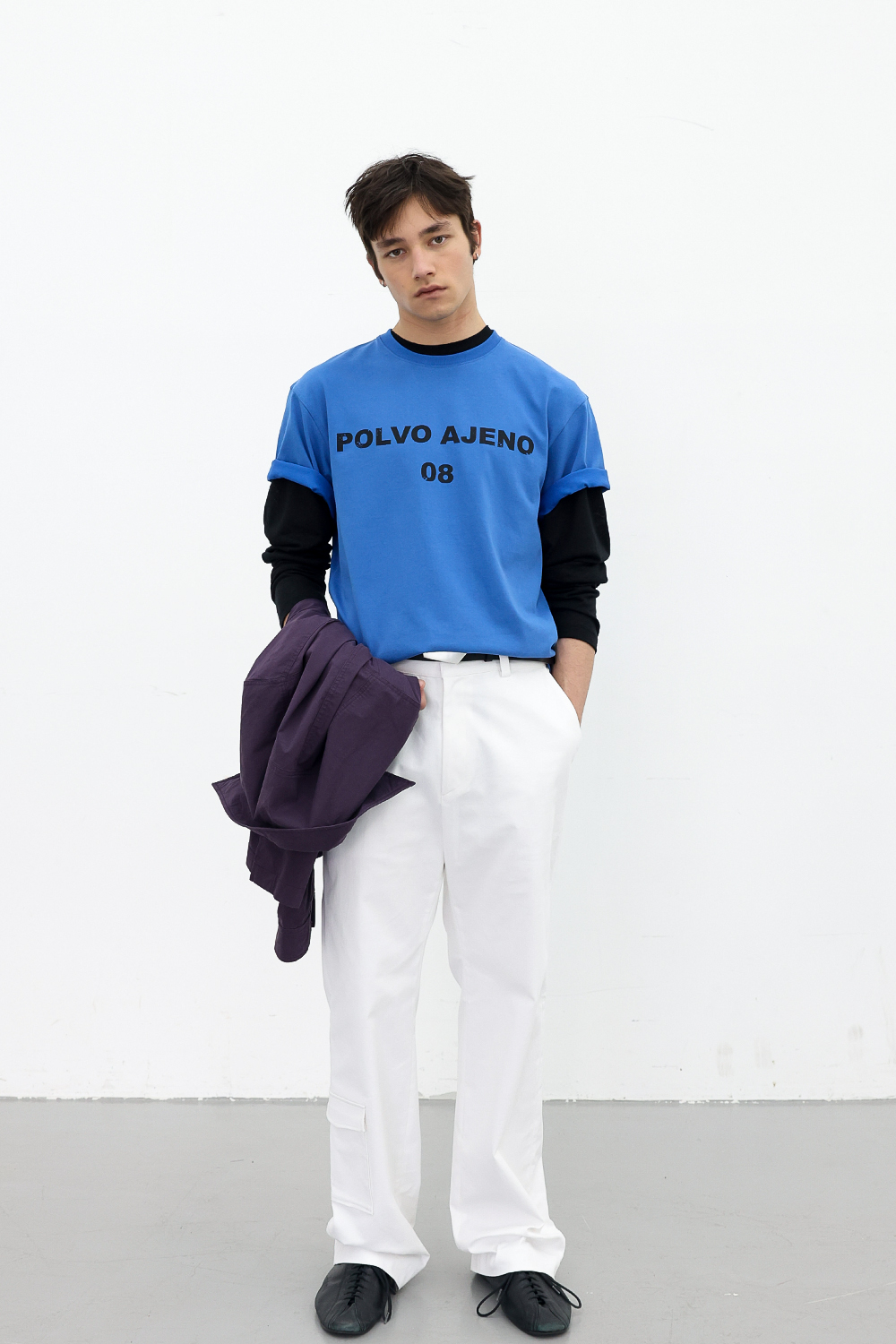[ANYTIME LOREAK] PRIMROSE HALF TEE - BLUE