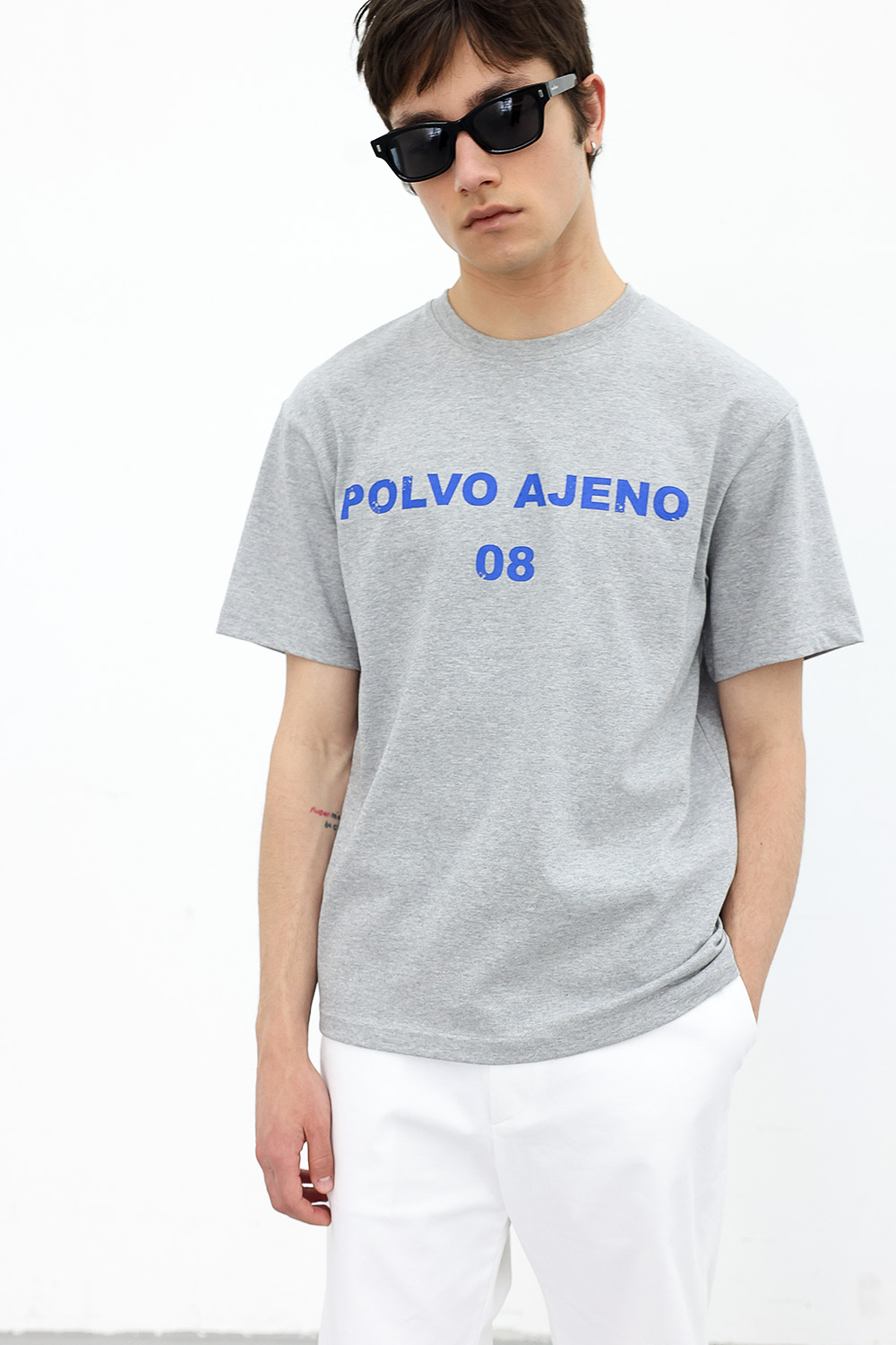 [ANYTIME LOREAK] PRIMROSE HALF TEE - GRAY