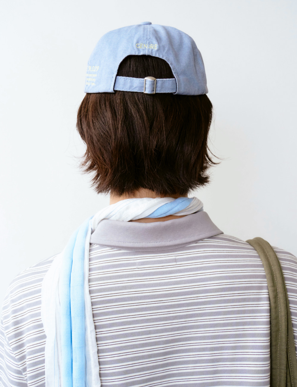 [GEN:RE] Play Homage Washed Ball Cap Sky Blue