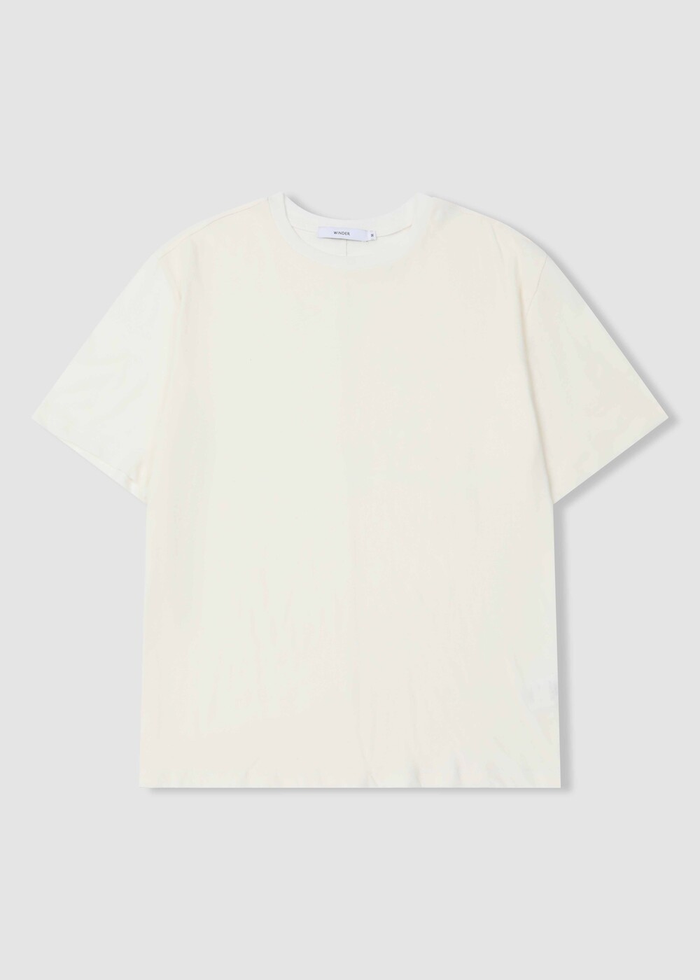 [WINDER] LINEN BLENDED T-SHIRTS - NATURAL WHITE