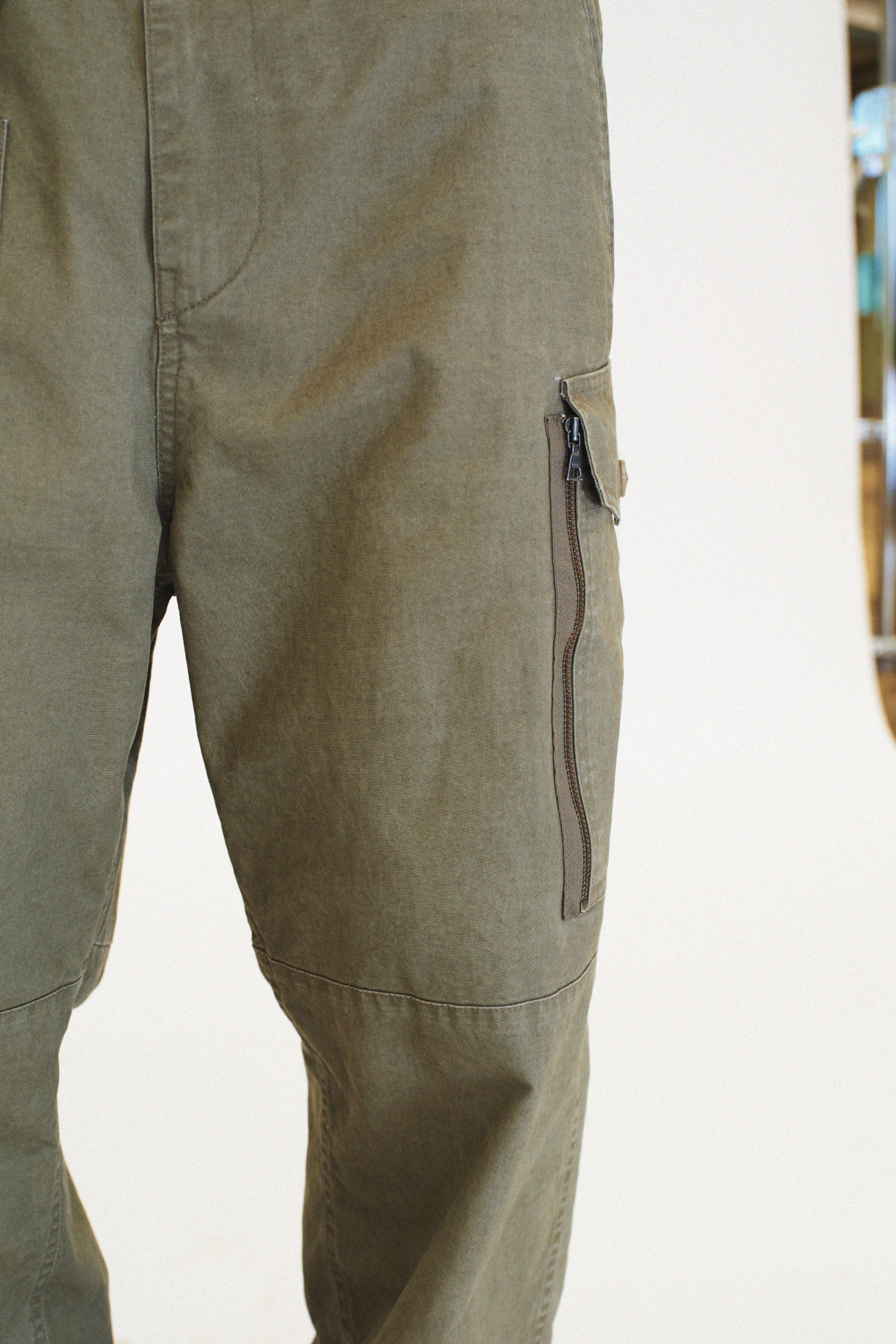 [SURFACE EDITION]WASHED COMBAT TROUSERS BEIGE