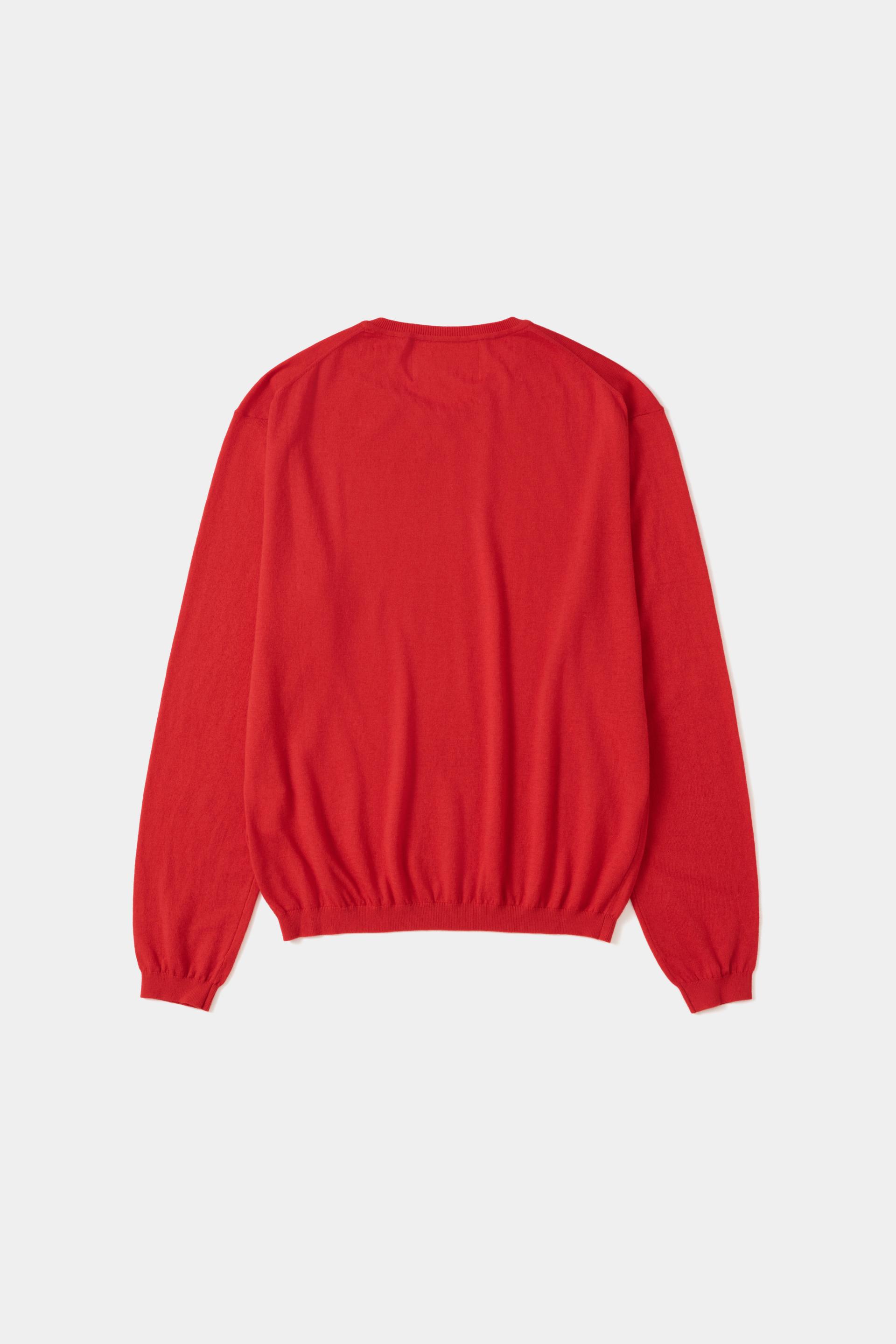 [KANGJUNGSEOK] V NECK KNIT RED