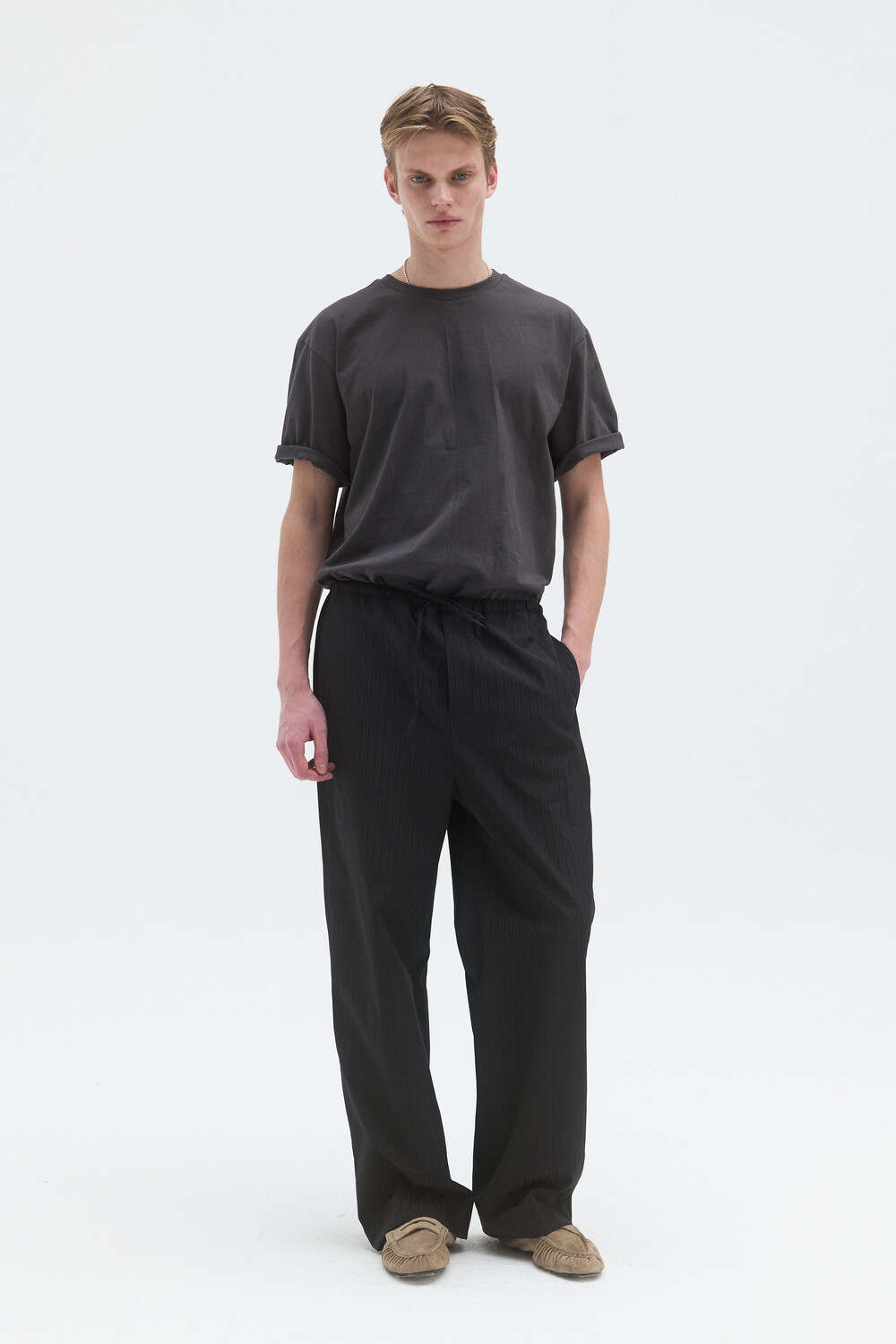 [WINDER] CF COTTON T-SHIRTS - CHARCOAL