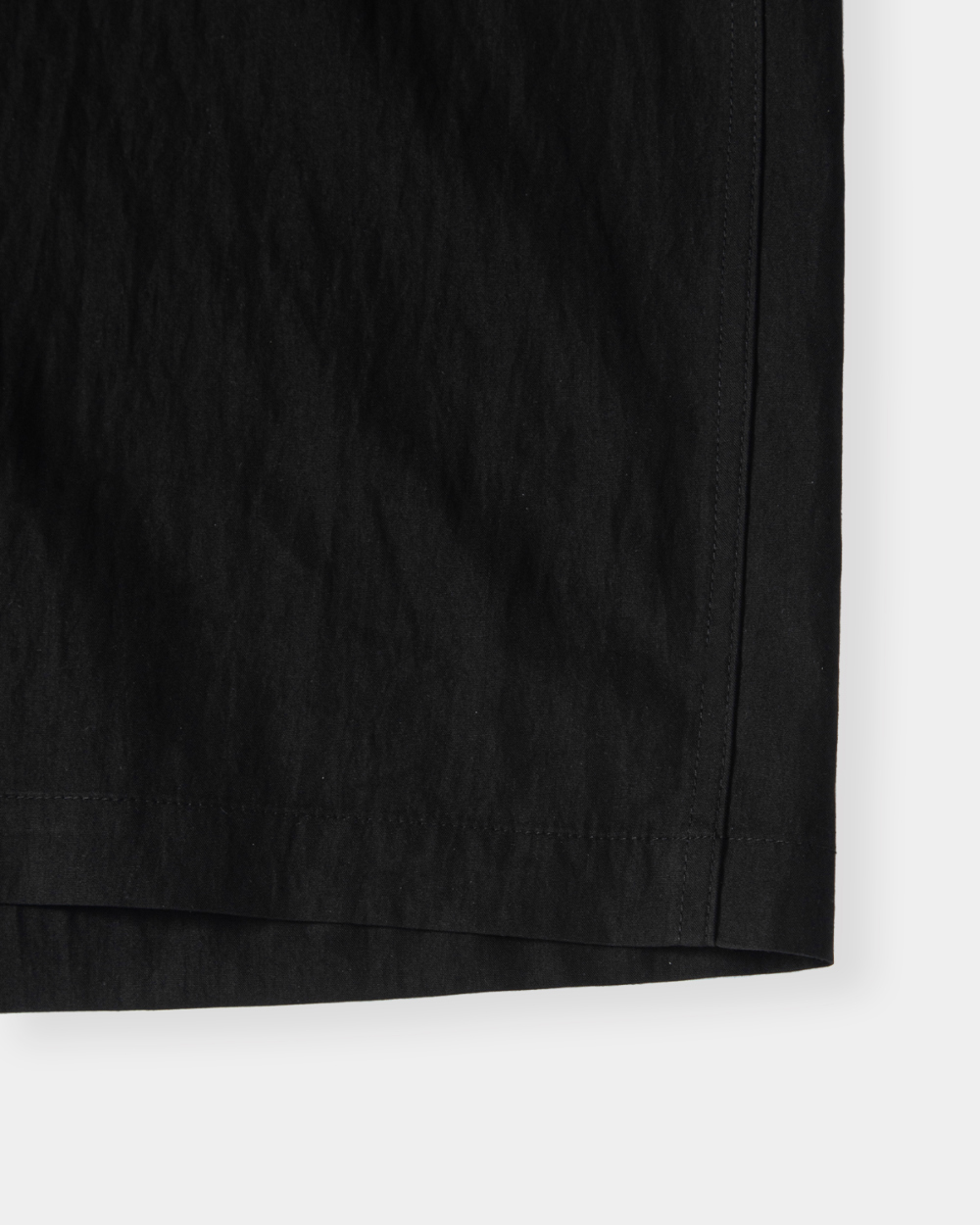 [kineto] Éclat Snap Open Collar Shirt_Black