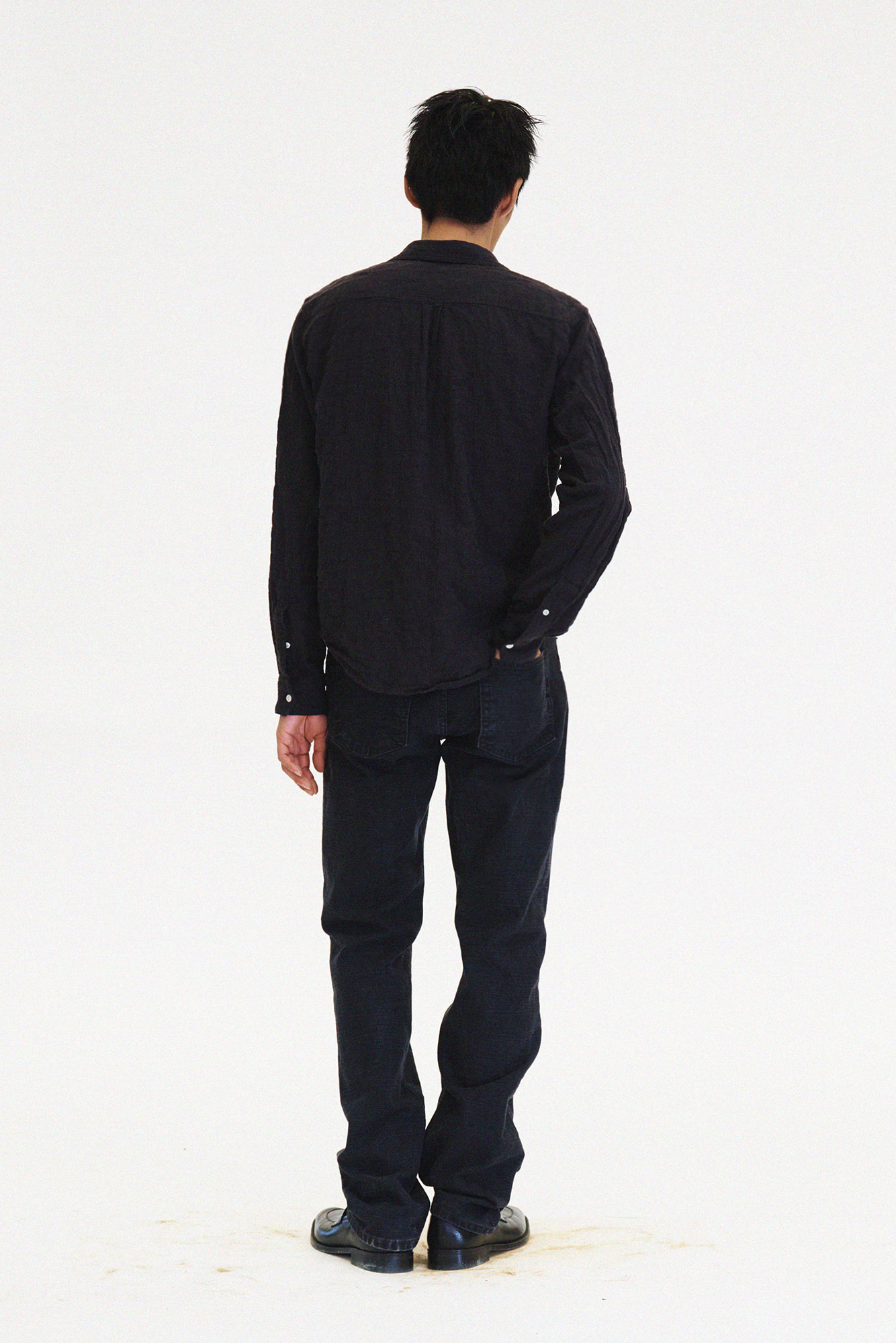 [SURFACE EDITION] BRUSHED WORK SHIRTS BLACK