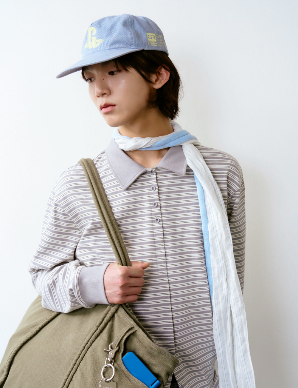 [GEN:RE] Any Way Pique Shirt Gray