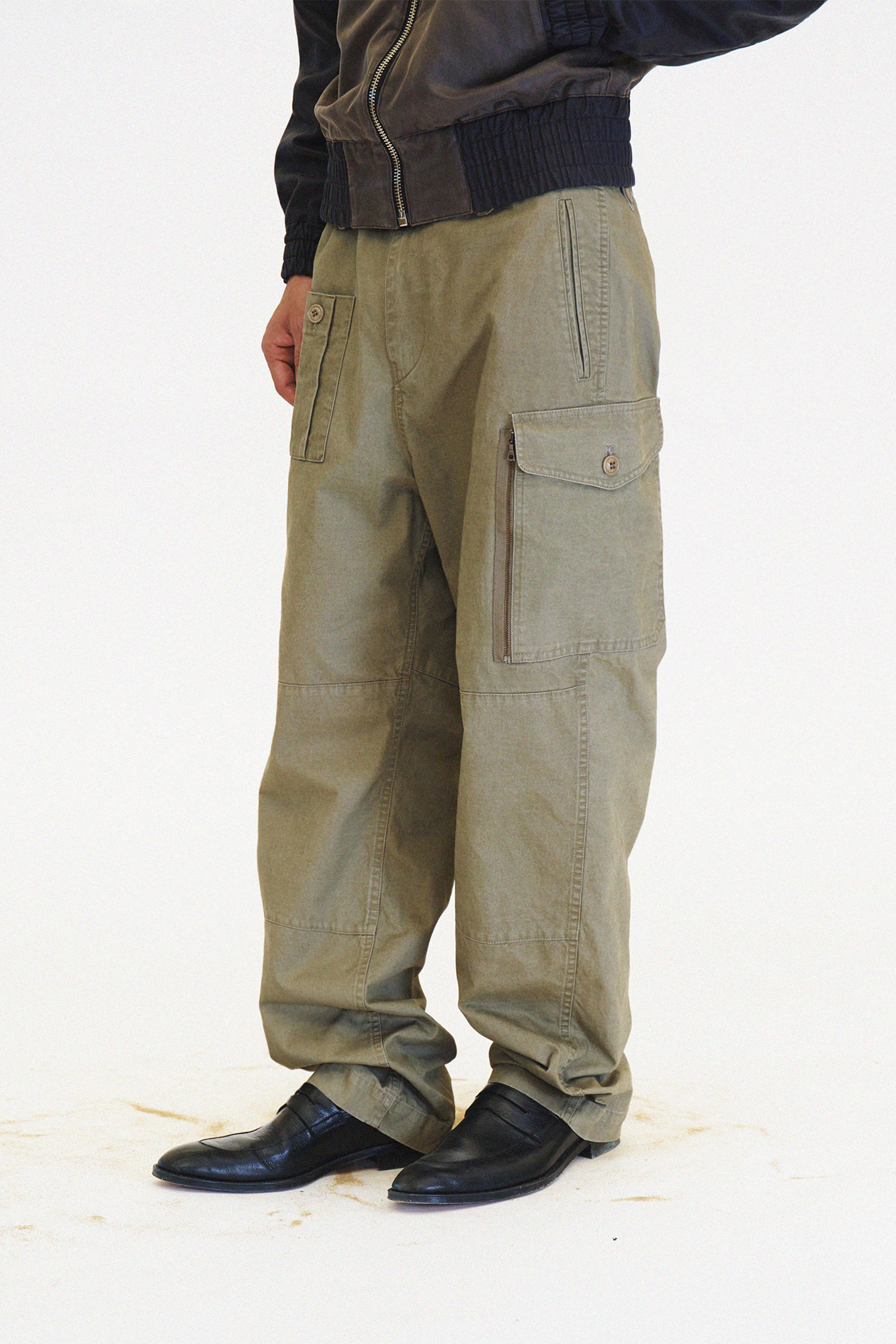 [SURFACE EDITION]WASHED COMBAT TROUSERS BEIGE