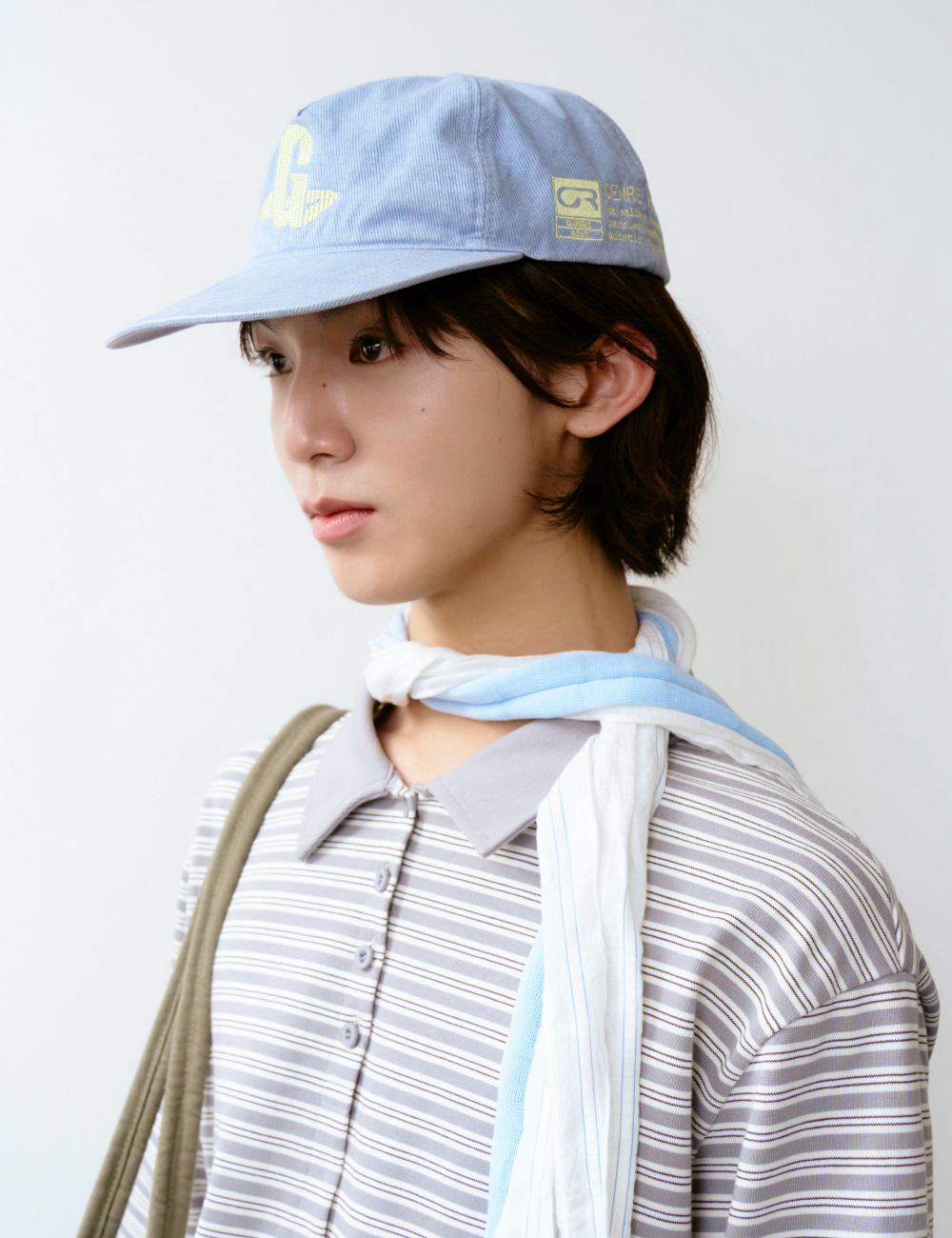 [GEN:RE] Play Homage Washed Ball Cap Sky Blue