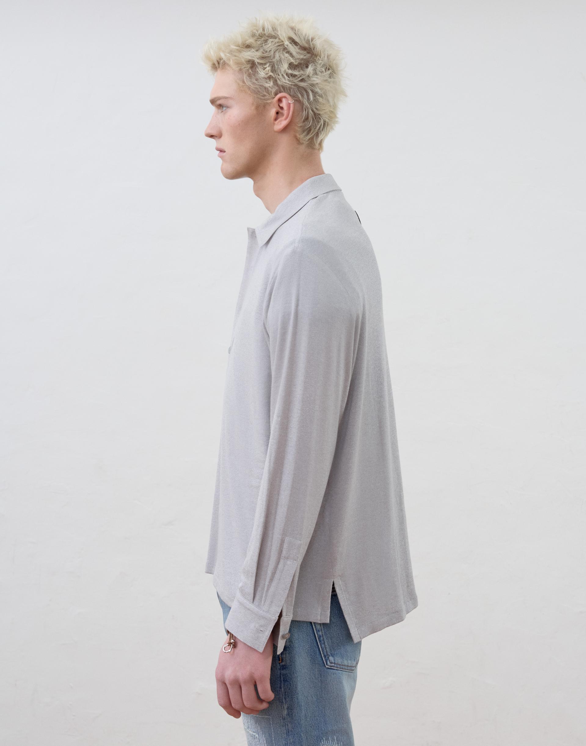[MOOMYUNG ] LIGHT GAUGE SUMMER WOOL KNIT (LIGHT GREY)