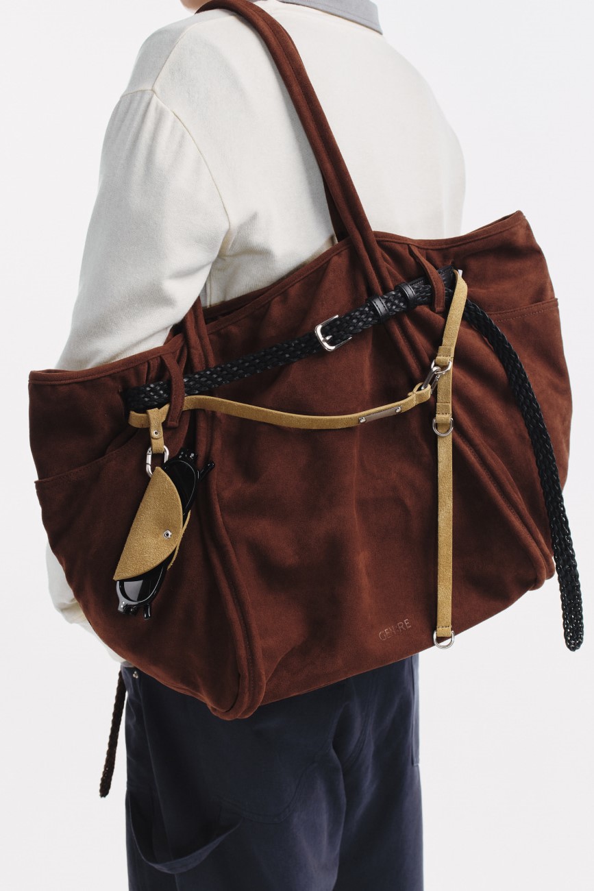 [GEN:RE] Archive Trouser Leather Bag Brown