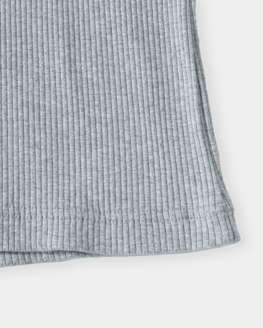 [kineto] Sleek Ribbed Sleeveless Top_Melange Grey