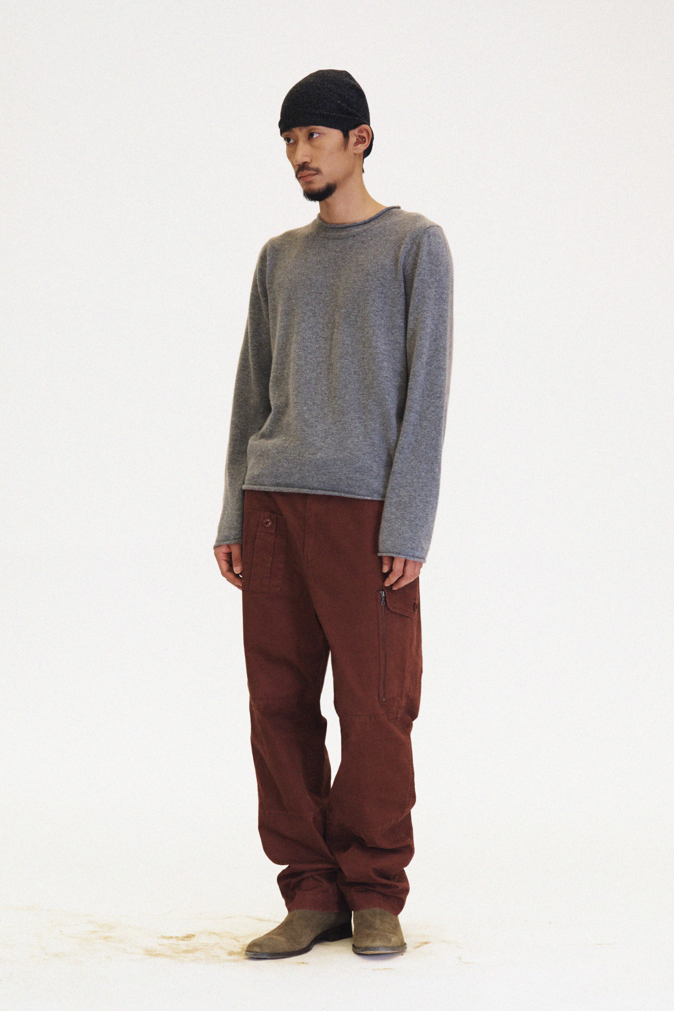 [SURFACE EDITION] WASHED COMBAT TROUSERS RED