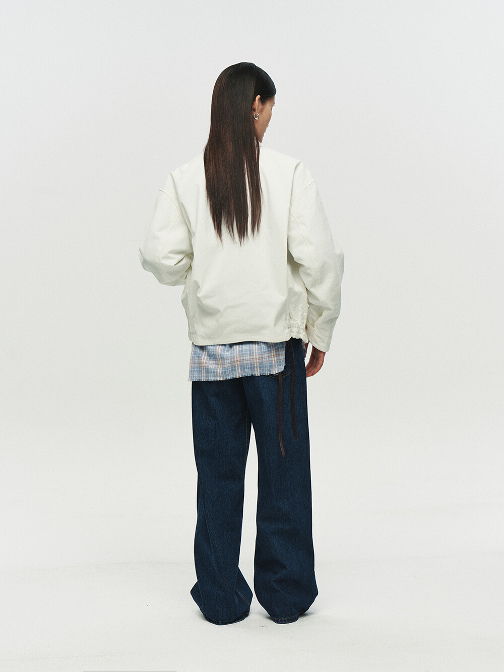 [HEUTE] MARTIN STRUCTURED BOMBER JACKET (OFF WHITE)