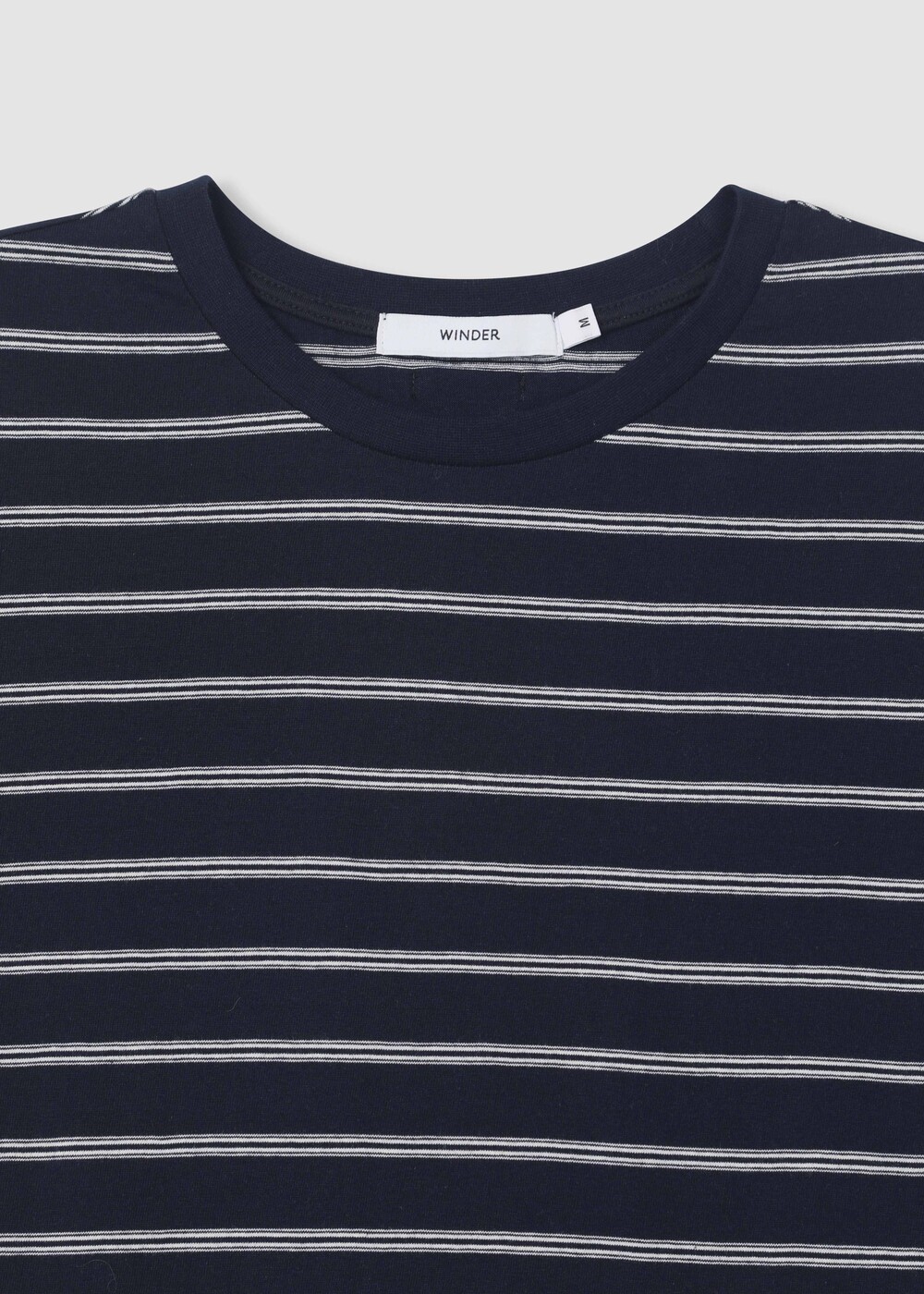 [WINDER] STRIPED COTTON TOP - NAVY