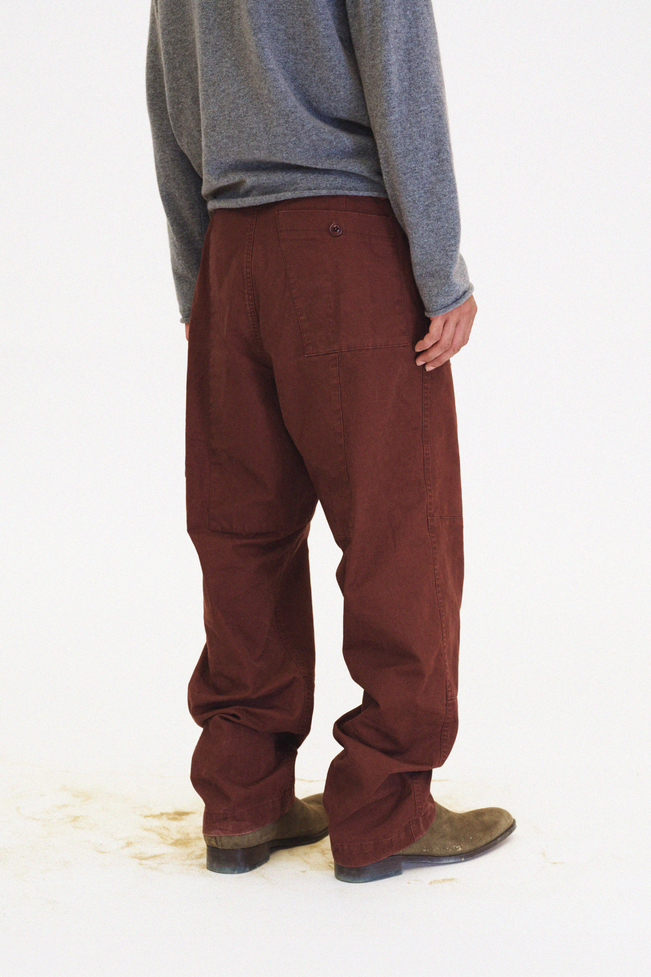 [SURFACE EDITION] WASHED COMBAT TROUSERS RED