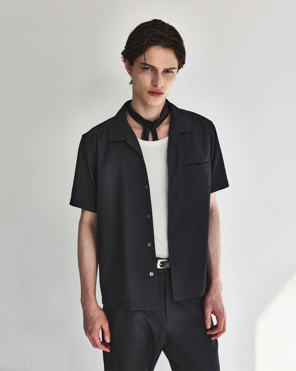 [kineto] Sleek Ribbed Sleeveless Top_White