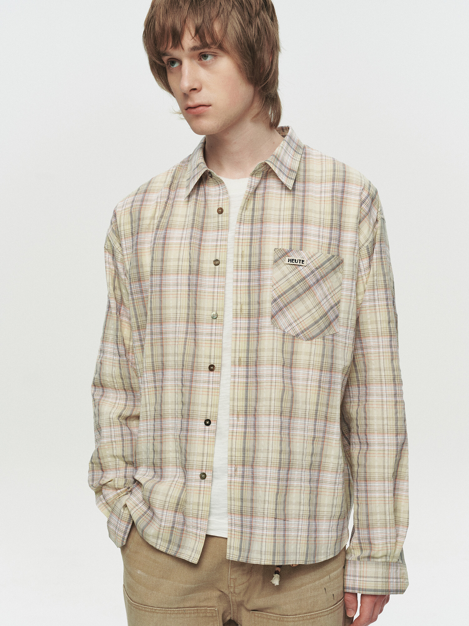 [HEUTE] REGULAR COLLAR MARCO SHIRT (YELLOW)