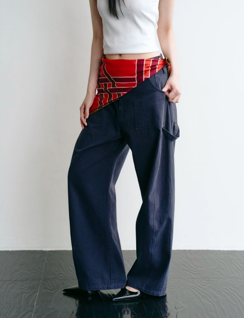 [GEN:RE] Arch Carpenter Chino Pants Navy