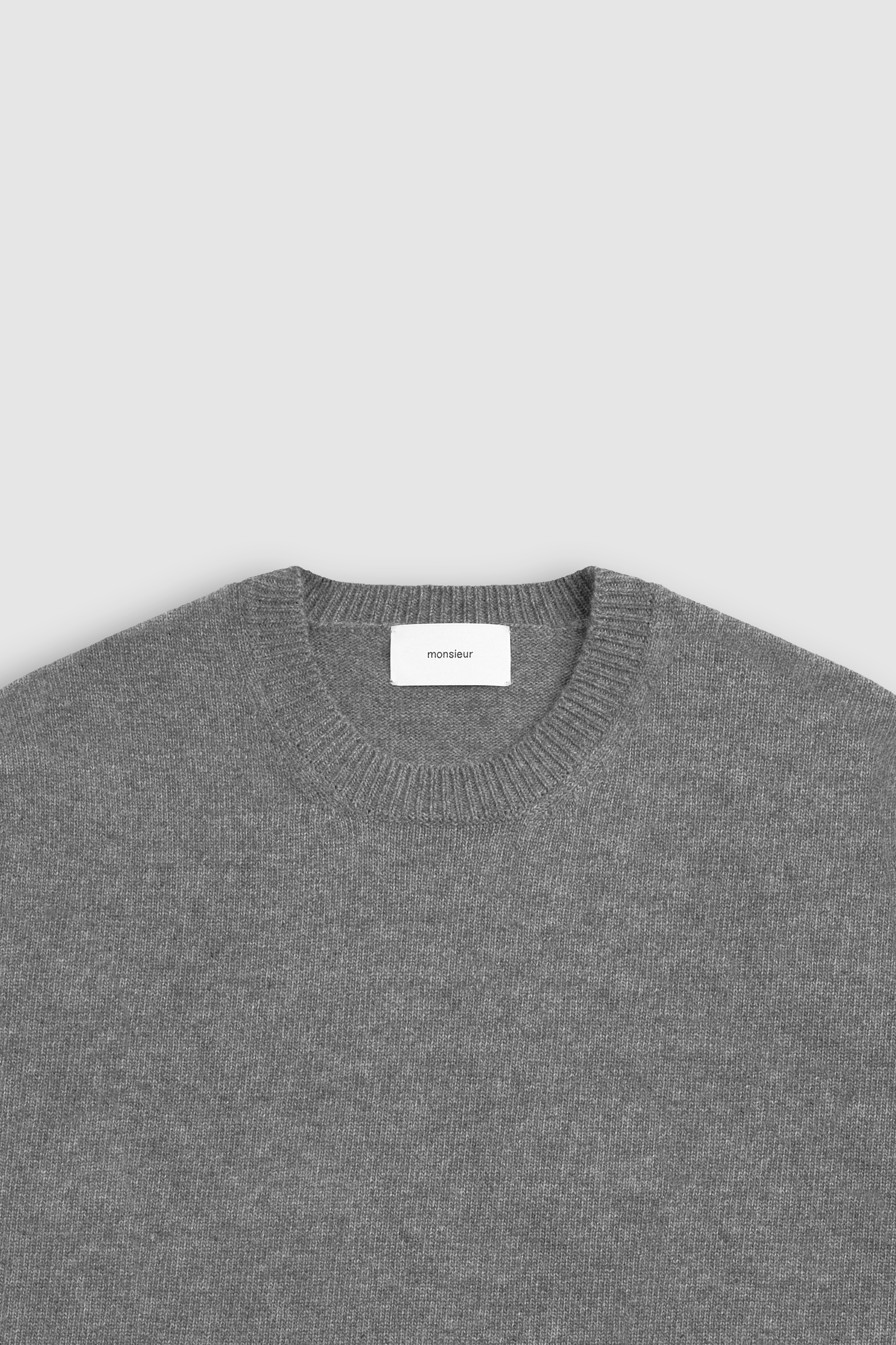 [monsieur] Balance Knit charcoal Gray