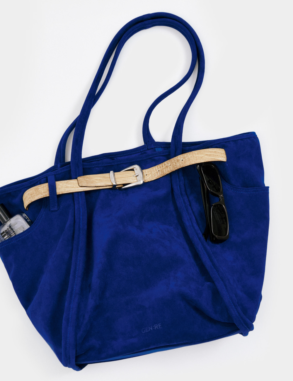 [GEN:RE] Archive Trouser Leather Bag Blue