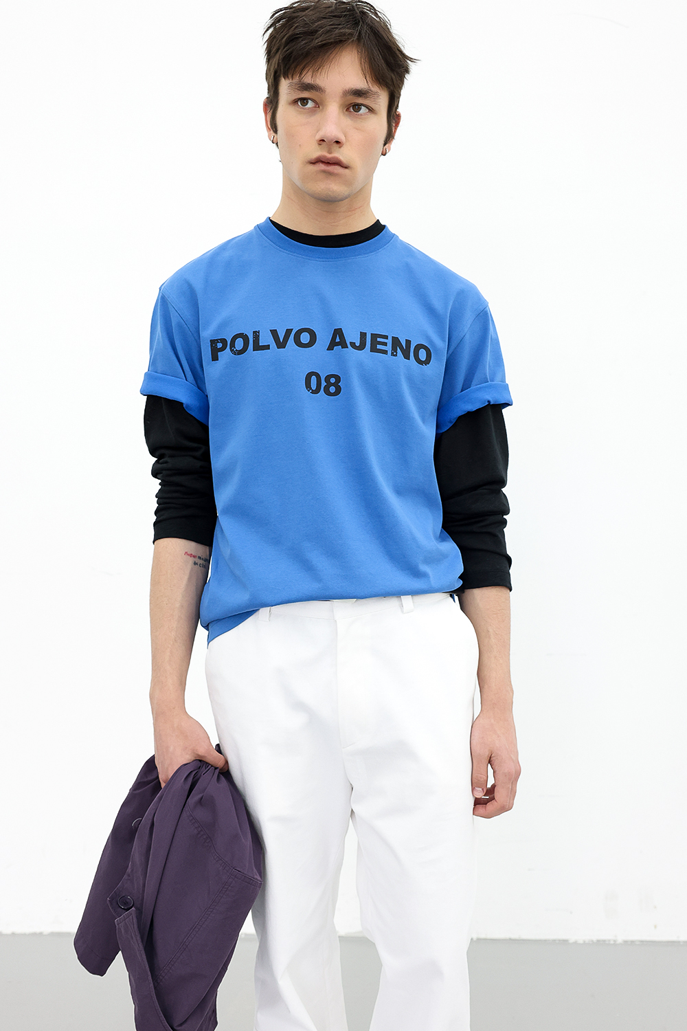 [ANYTIME LOREAK] PRIMROSE HALF TEE - BLUE