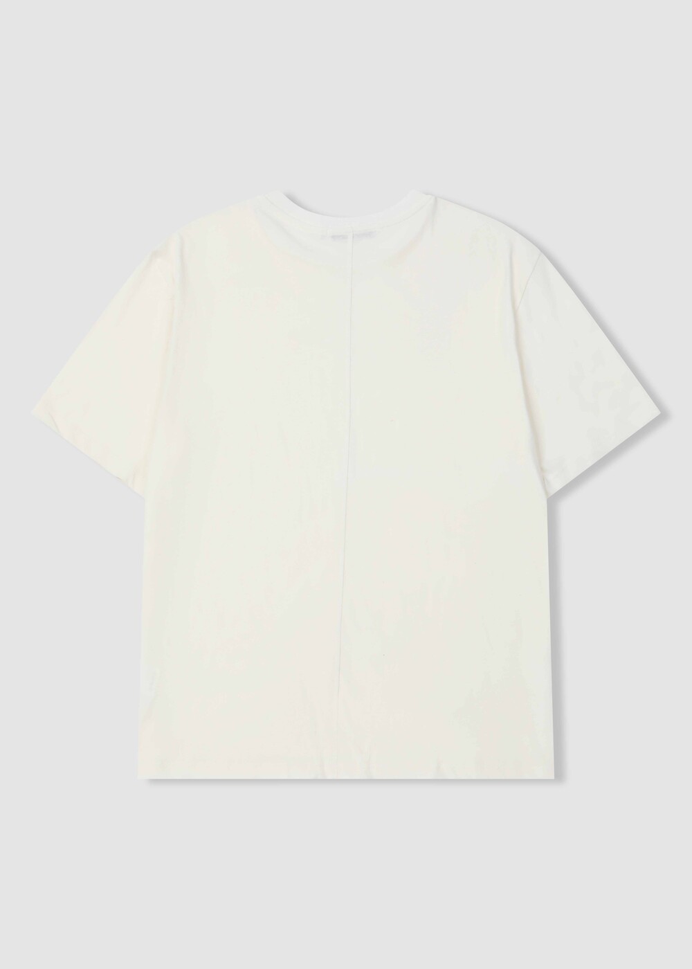 [WINDER] LINEN BLENDED T-SHIRTS - NATURAL WHITE