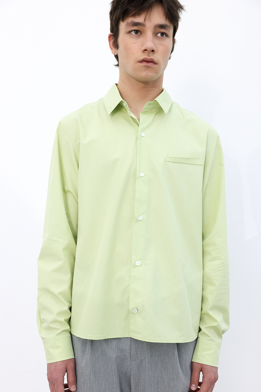 [ANYTIME LOREAK] FREESIA BLOOM SHIRT - LIME