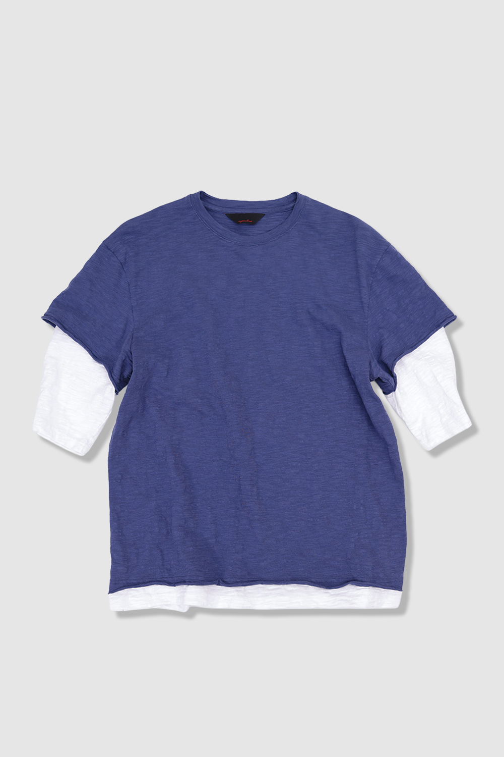 [ANYTIME LOREAK] FADE SLUB HALF T-SHIRT - VINTAGE BLUE