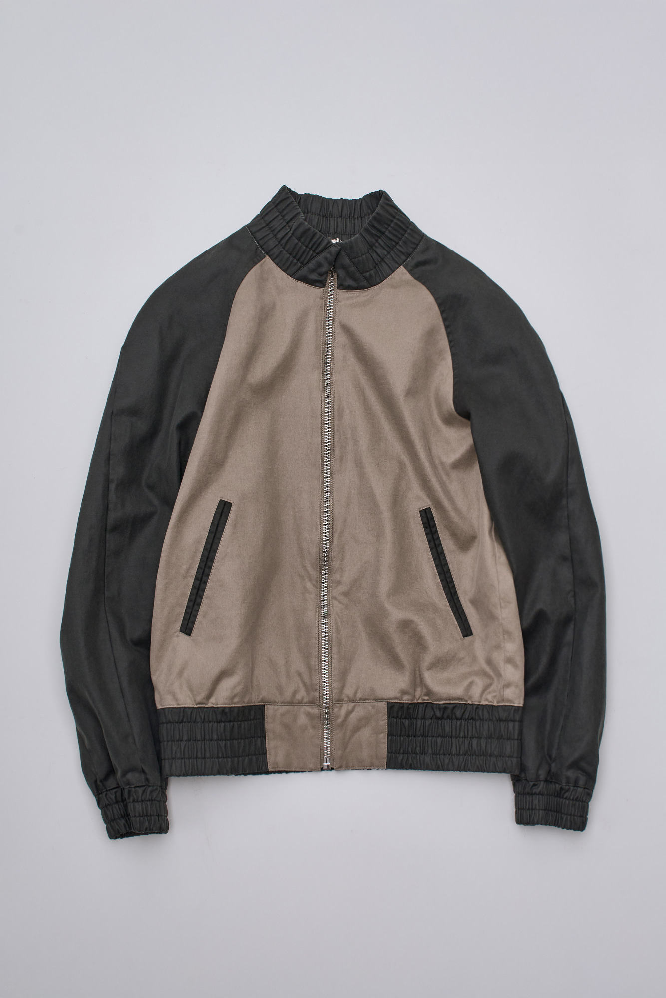 [SURFACE EDITION] CONTRAST ZIP UP JACKET BEIGE