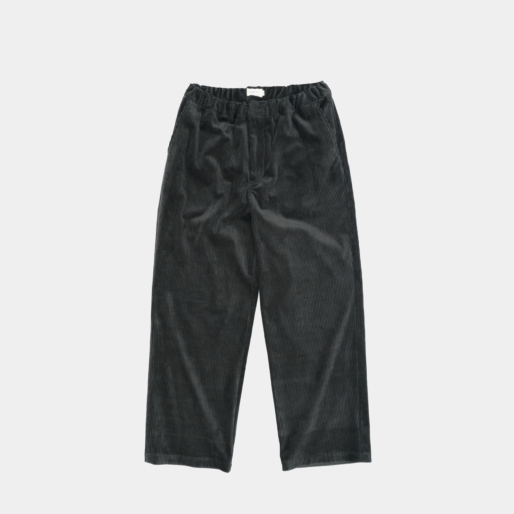 [STILL BY HAND] PT03263OS - Corduroy straight pants BLACK