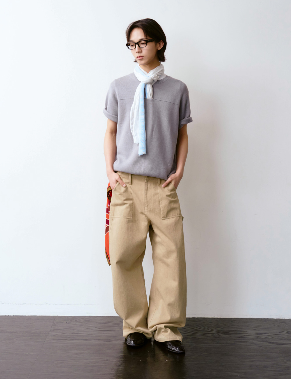 [GEN:RE] Arch Carpenter Chino Pants Beige