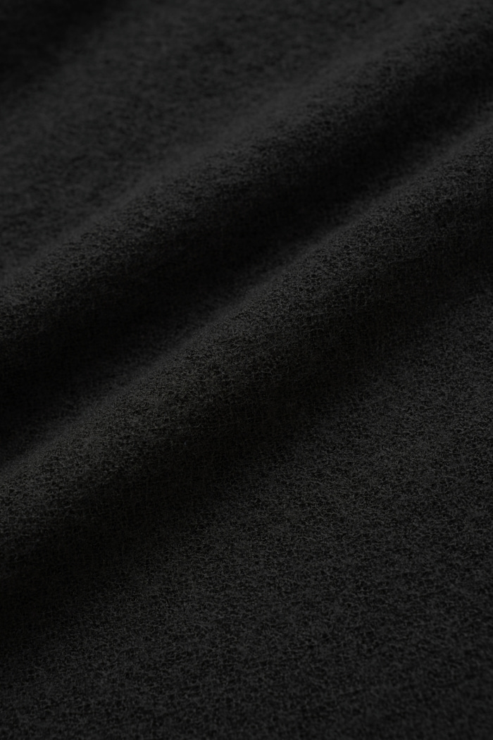 [KANGJUNGSEOK] V NECK WOOL T SHIRTS BLACK