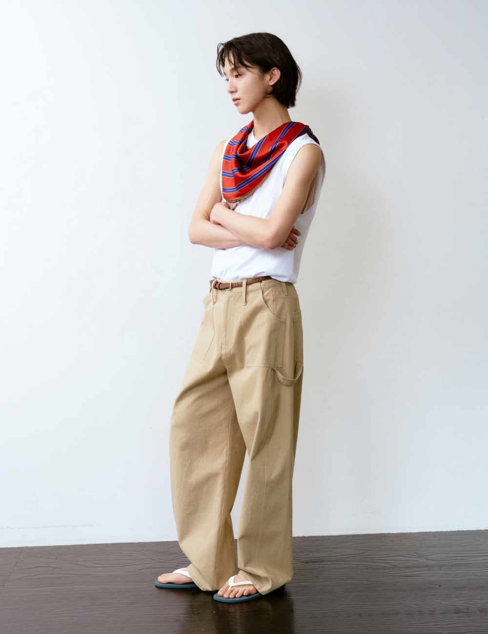 [GEN:RE] Arch Carpenter Chino Pants Beige