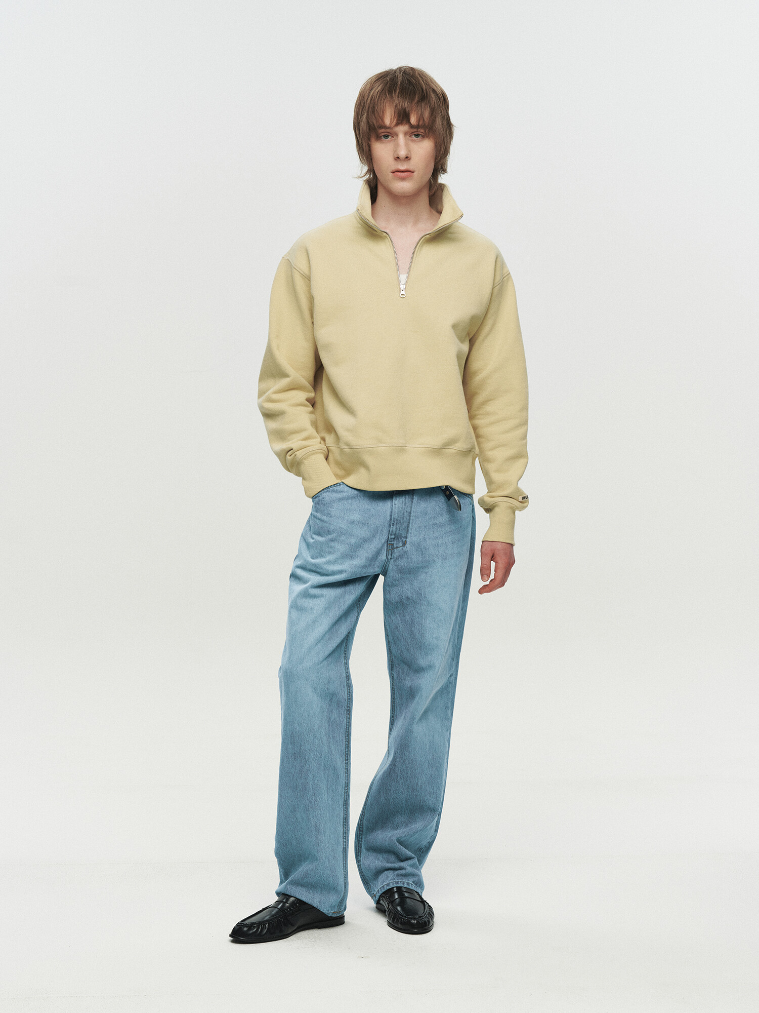 [HEUTE] LIGHT WASH WIDE DENIM (LIGHT BLUE)