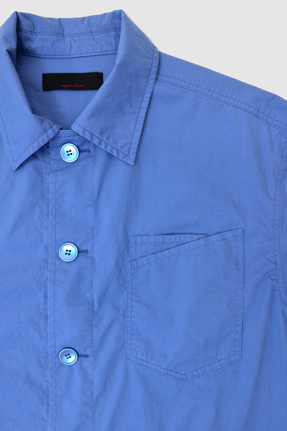 [ANYTIME LOREAK] AIRY WASHED SHIRT - BLUE