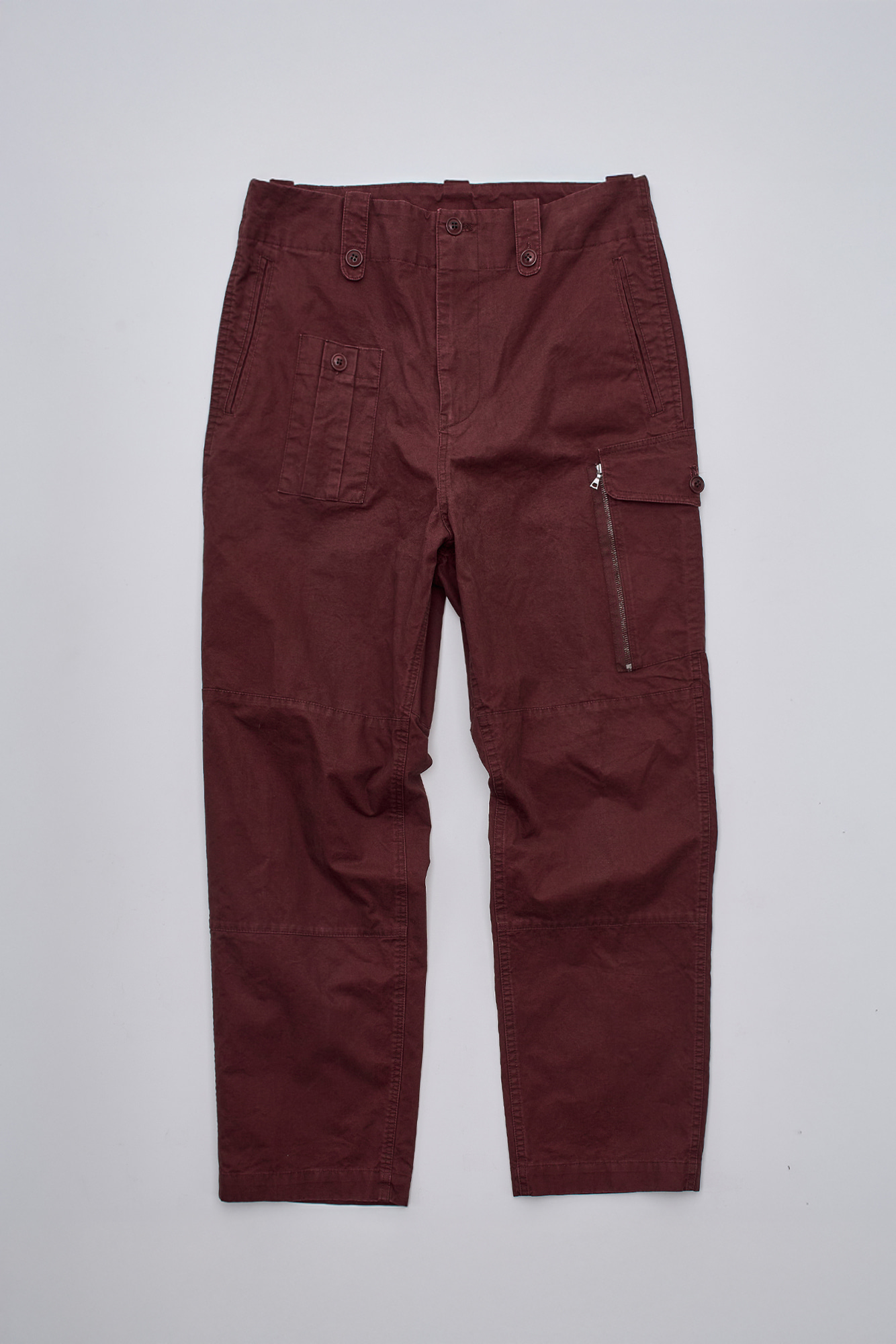 [SURFACE EDITION] WASHED COMBAT TROUSERS RED