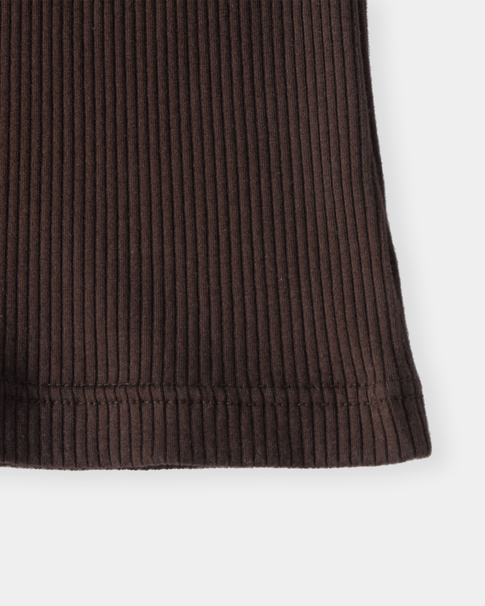 [kineto] Sleek Ribbed Sleeveless Top_Brown
