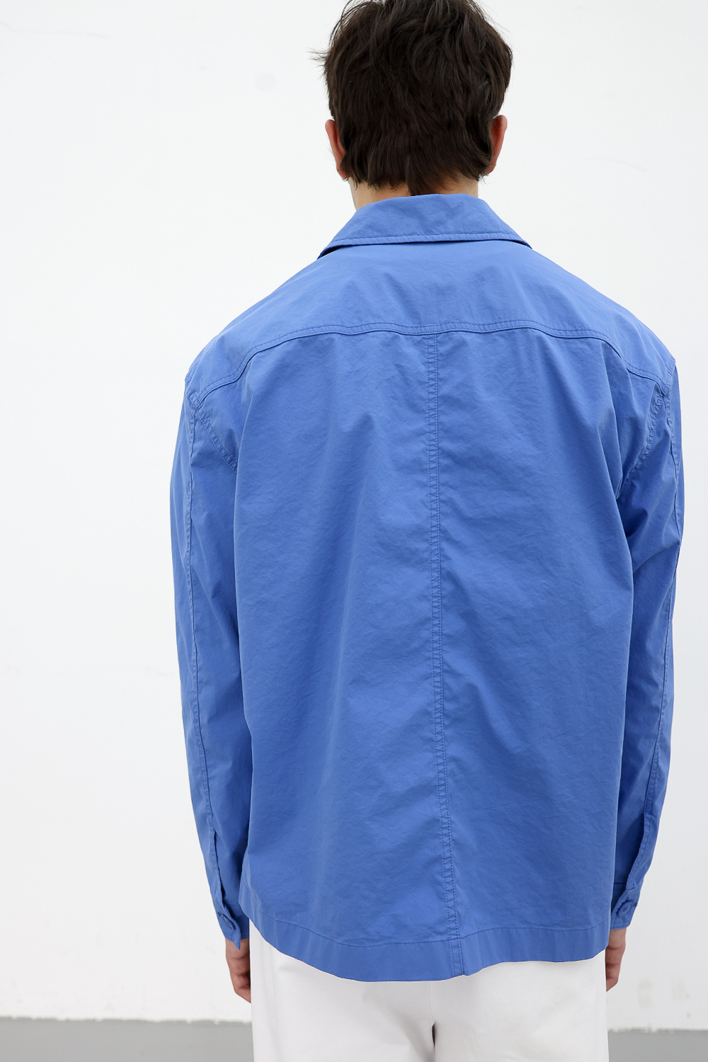 [ANYTIME LOREAK] AIRY WASHED SHIRT - BLUE