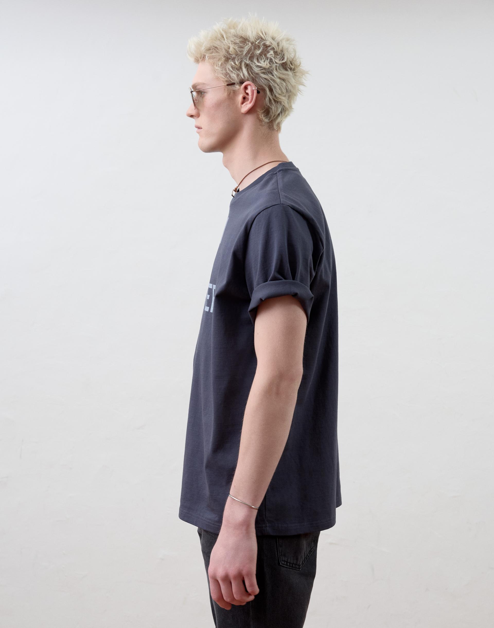 [MOOMYUNG] "HI HATER, BYE HATER" T-SHIRT (WASHED BLACK)